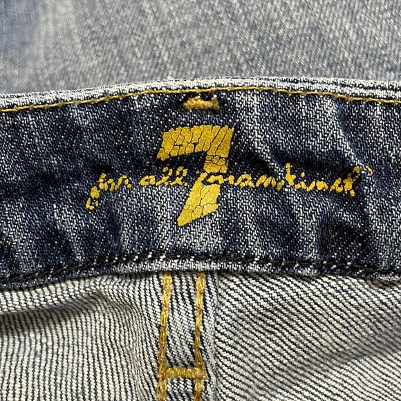 7 For All Mankind “A” Pocket Flare Leg Jeans U130J055U-055U 27” - Picture 5 of 9